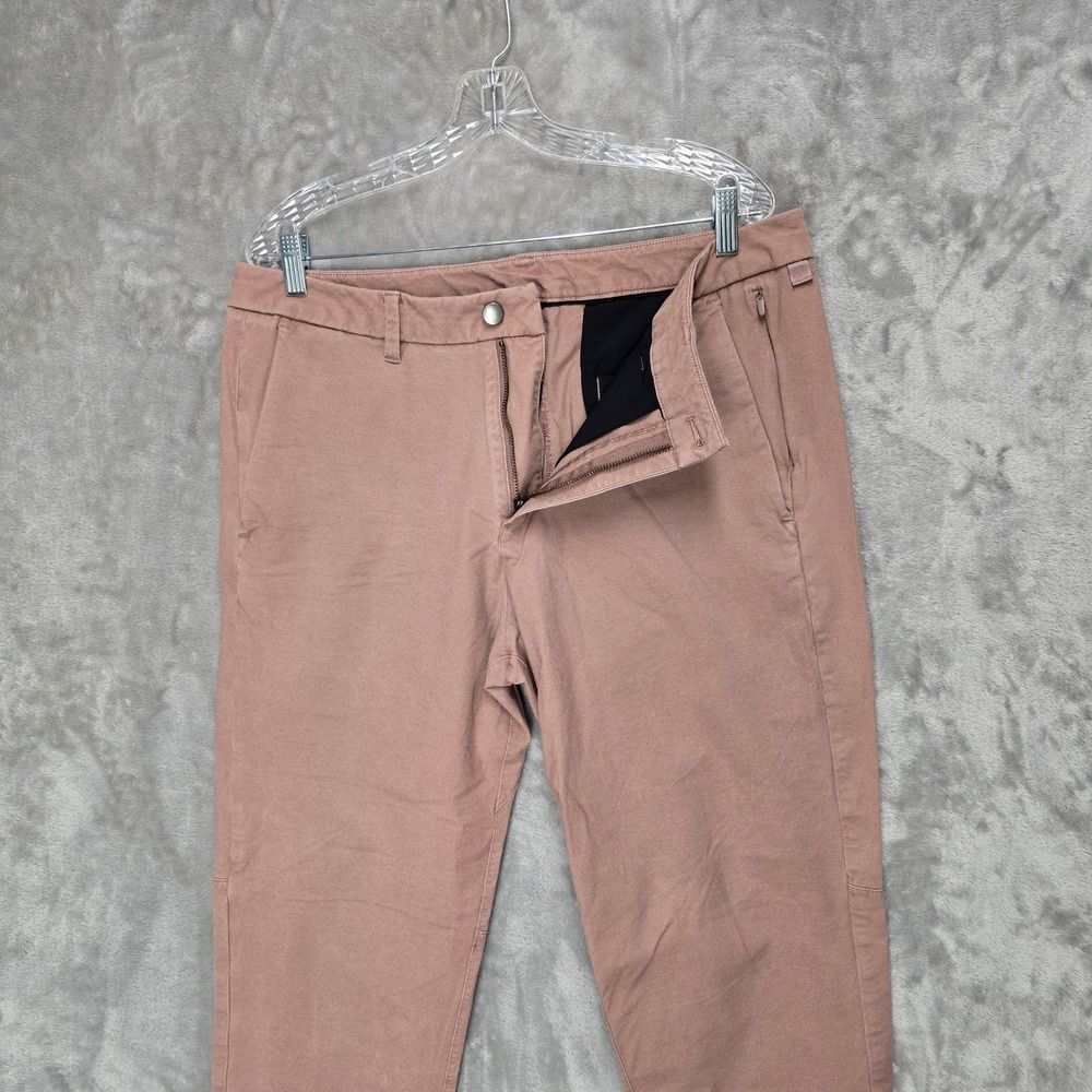 Lululemon Commission Pant Men 36 Clay Tech Canvas Slim Straight LM5ACNS Gorpcore - Picture 4 of 10